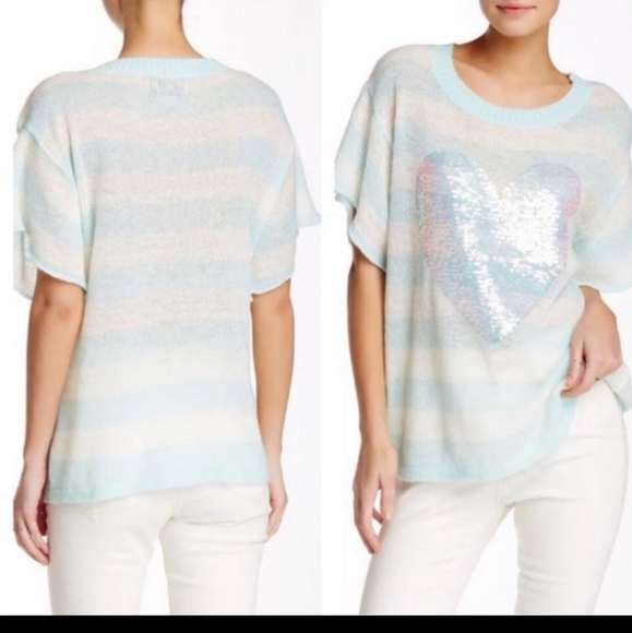 1 left! Rare wildfox white label heart sweater. In size Small - Picture 2 of 8